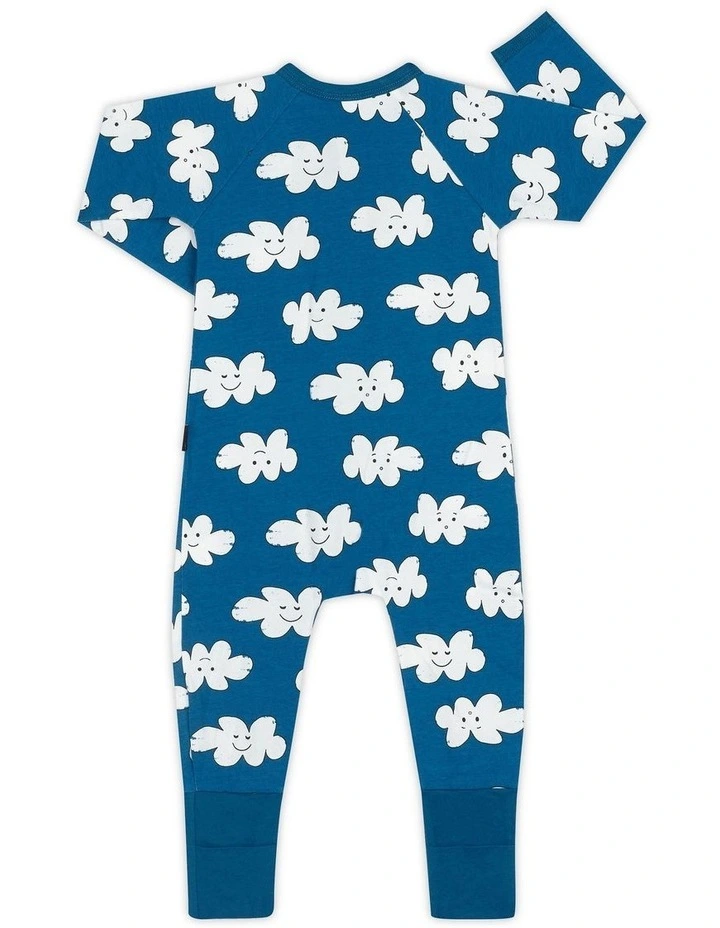 Baby Zip Wondersuit in Cumulus Clouds image 2