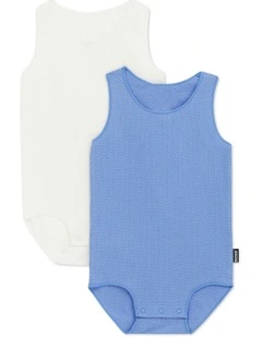 Wondercool Eyelet Singletsuit 2 Pack in Multi