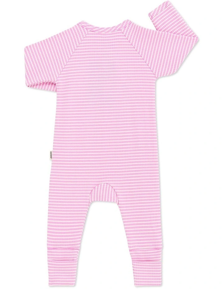 Baby Wide Needle Rib Coverall in Blind Blossom image 2