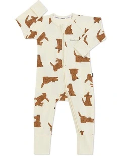 Zip Wondersuit in Brown