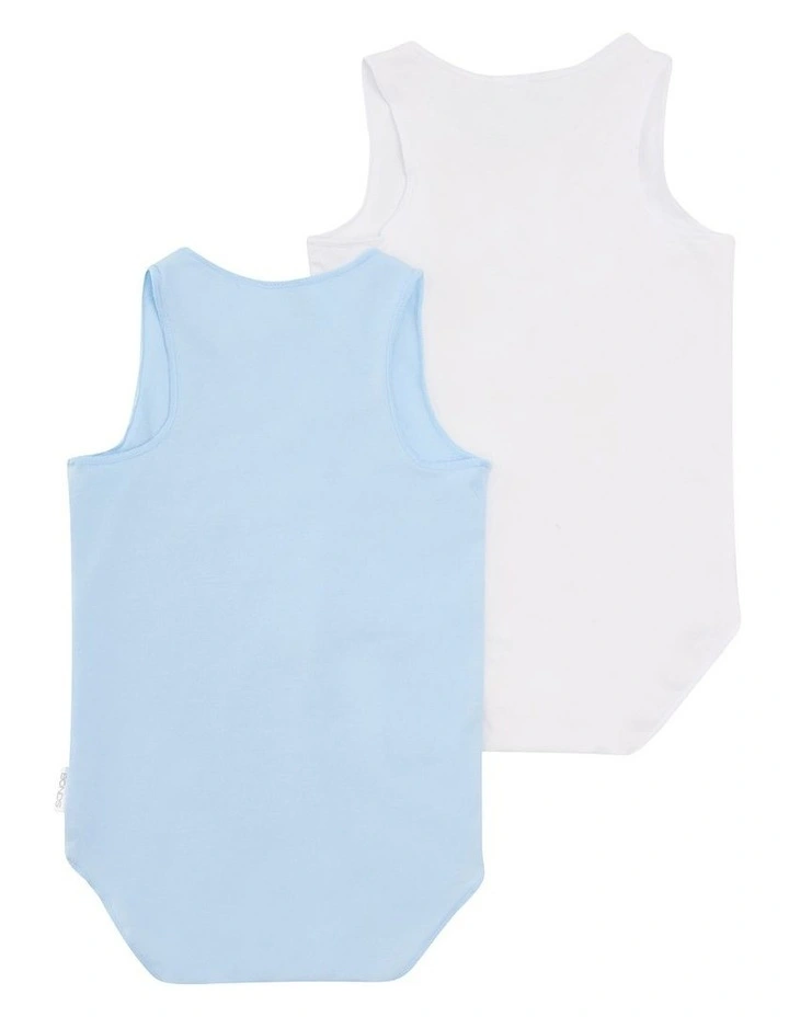 Value Singletsuit of 2 Pack in Pk3_Blu image 2