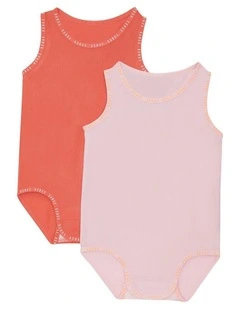Baby Wondergrow Singletsuit 2 Pack in Multi