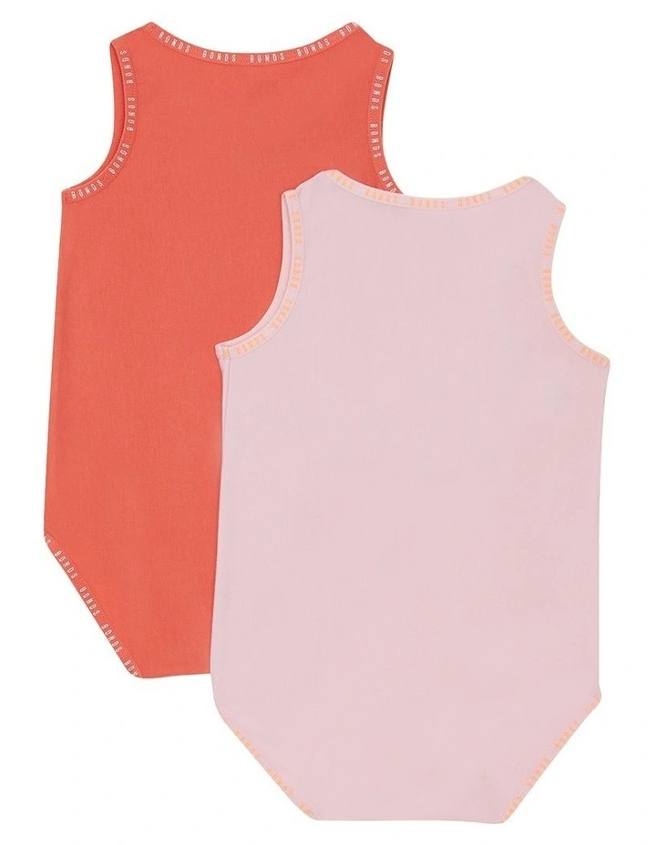 Baby Wondergrow Singletsuit 2 Pack in Multi image 2