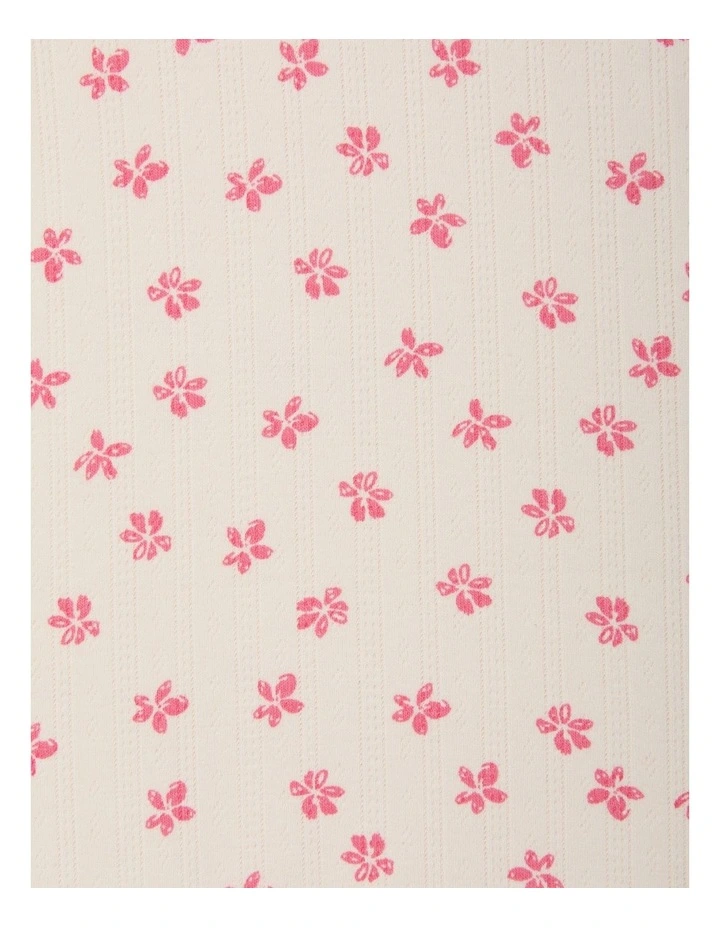 Baby Pointelle Coverall in Petal Pop image 3