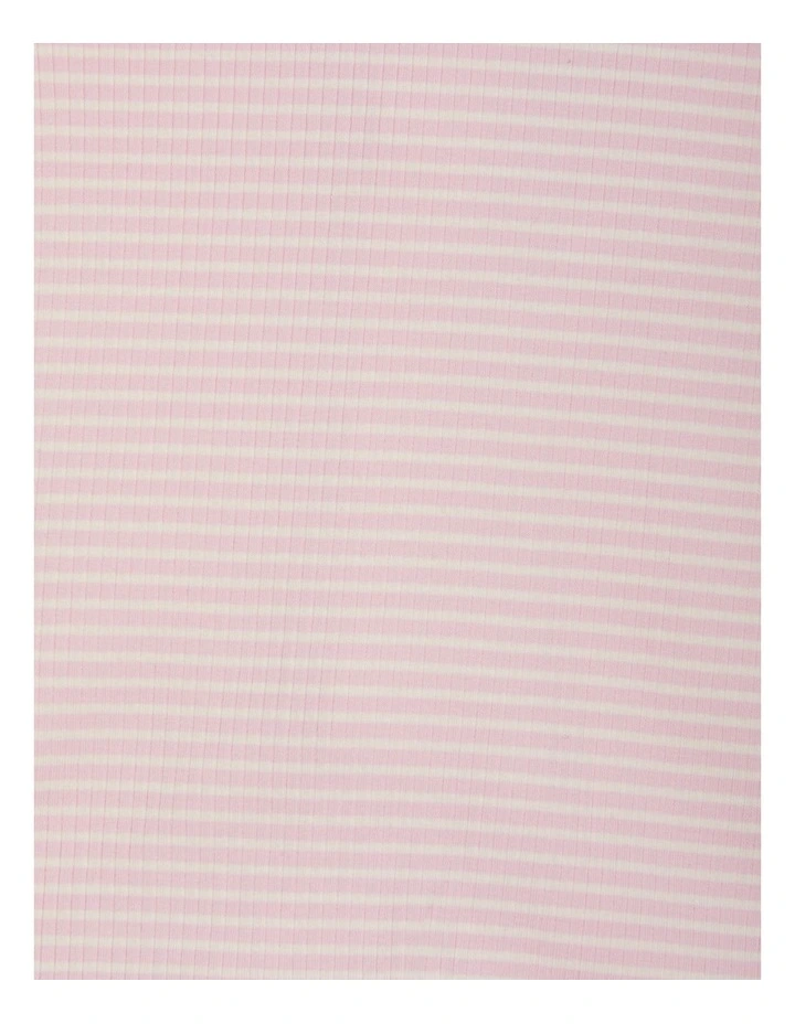 Baby Newbies Wide Needle Rib Zippy in Pink image 3