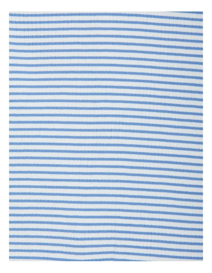 Baby Newbies Wide Needle Rib Zippy in Blue image 3