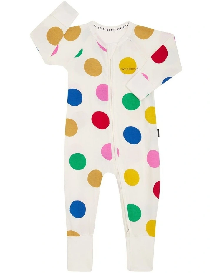 Zip Wondersuit in Rainbow Spots image 1