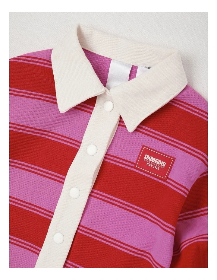 Baby Rugby Onesie in Red image 4