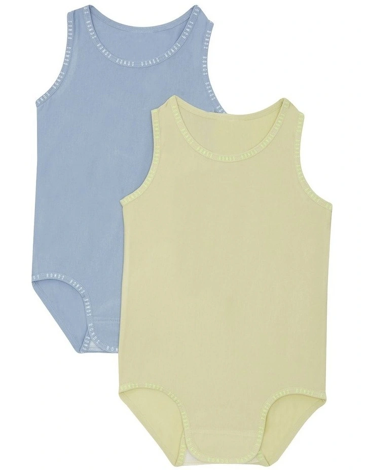 Baby Wondergrow Singletsuit 2 Pack in Multi image 1