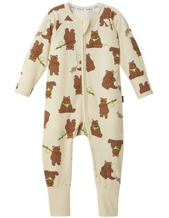 Zip Wondersuit in Beige