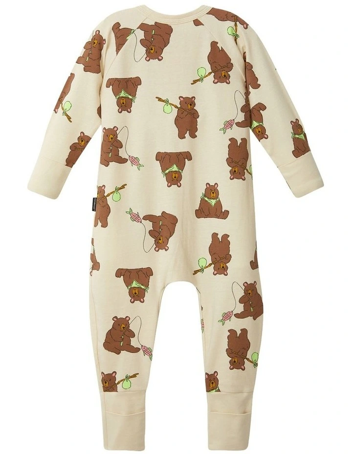 Zip Wondersuit in Beige image 2