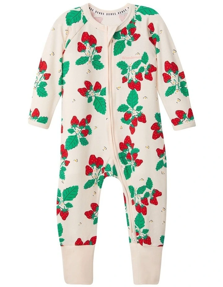 Baby Zip Wondersuit in Cream image 1