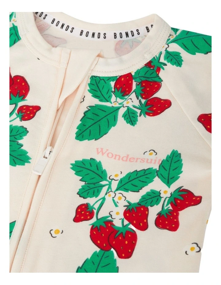 Baby Zip Wondersuit in Cream image 3