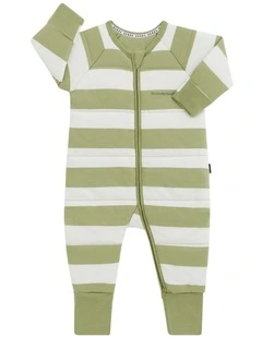 Baby Padded Zip Wondersuit in Green