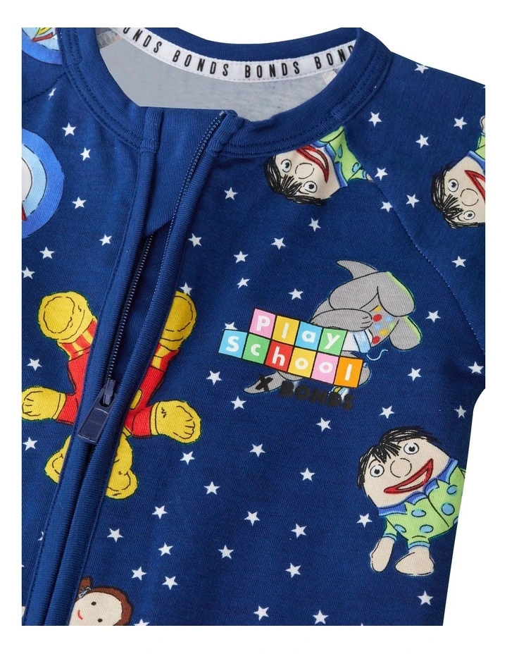 Play School Zip Wondersuit in Blue image 3