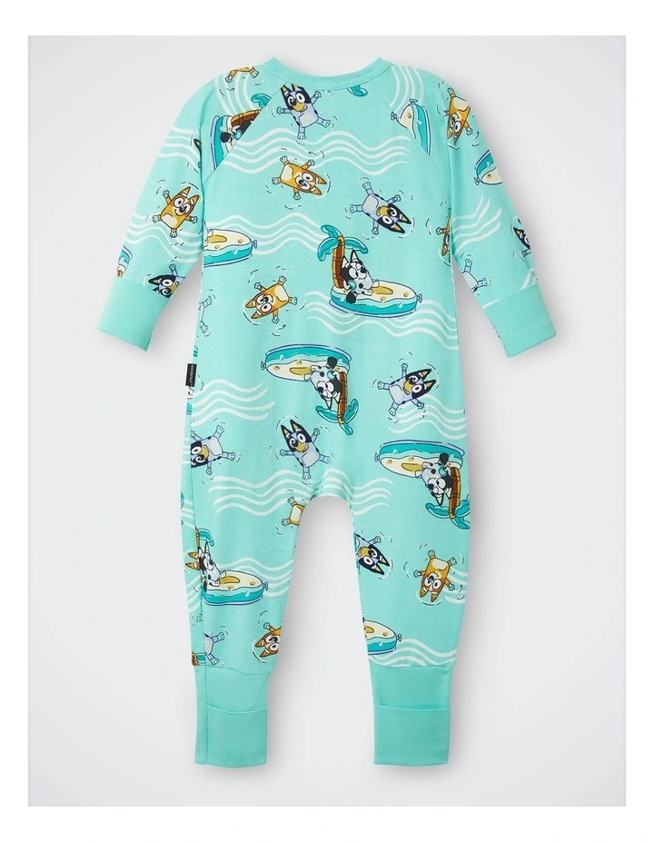 Baby Bluey x Bonds Zip Wondersuit in Print Jvu image 2