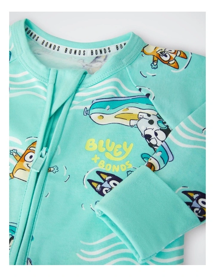 Baby Bluey x Bonds Zip Wondersuit in Print Jvu image 3