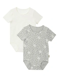 Baby Wonderbodies Bodysuit 2 Pack in Bonds Shooting Star / Marscapone
