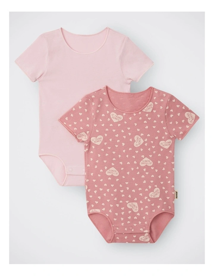 Wonderbodies Bodysuit 2 Pack in Bonds in Endless Love Pink and Sugar Babe image 1
