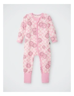 Baby Zip Wondersuit in Check The Sun
