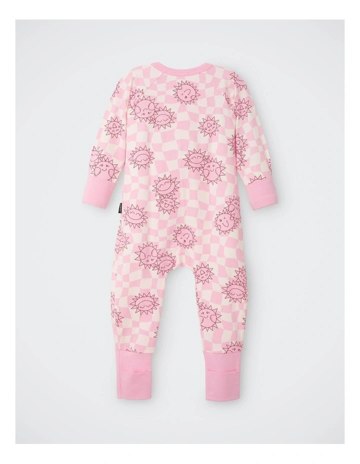 Baby Zip Wondersuit in Check The Sun image 2