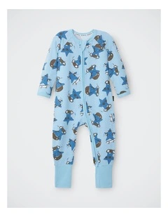 Baby Zip Wondersuit in Skater Dude