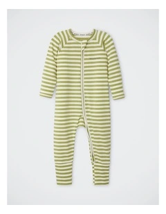 Baby Zip Wondersuit in Roomies Ce Stripe