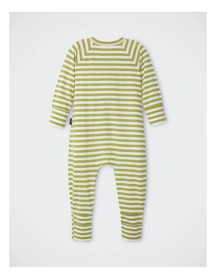 Baby Zip Wondersuit in Roomies Ce Stripe image 2