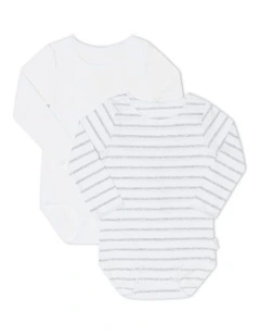 Wonderbodies Coverall in White/New Grey Marle