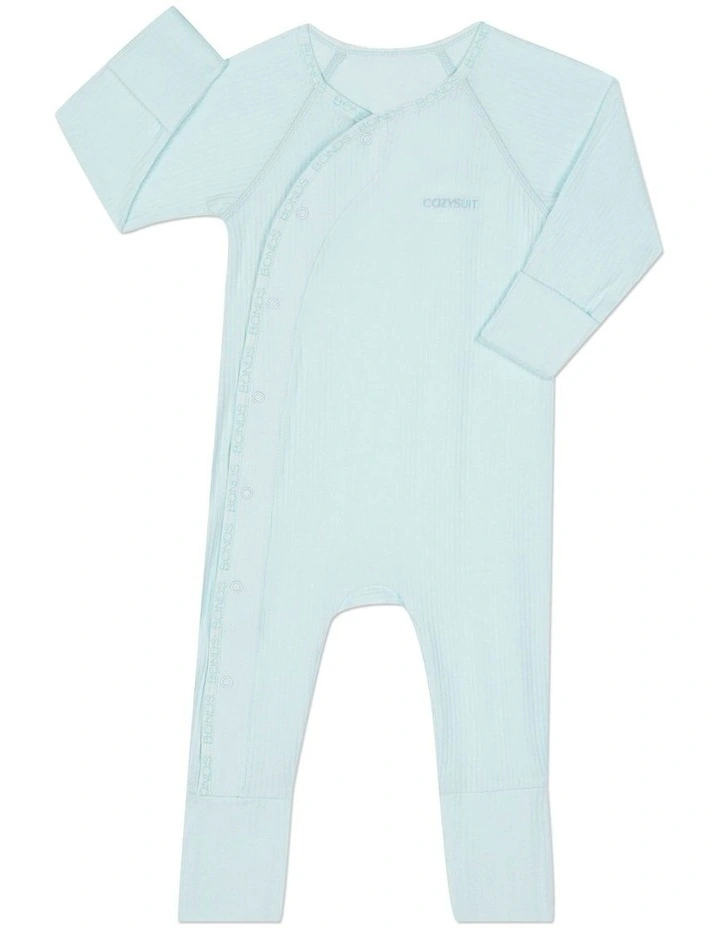 Baby Pointelle Coverall in Green image 2