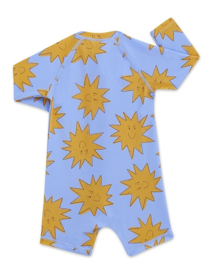 Baby Swim Long Sleeve Zippy in Blue image 2