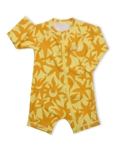 Swim Long Sleeve Zippy in Yellow