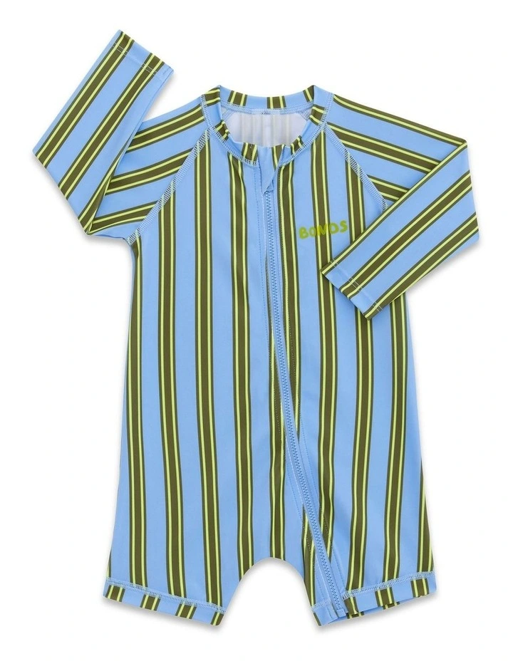 Baby Swim Long Sleeve Zippy in Blue image 1