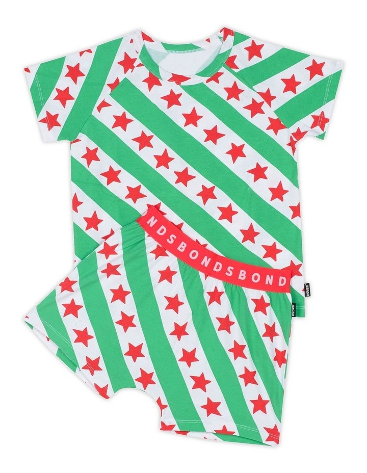 Tee Sleep Set in Wrappin Time Green