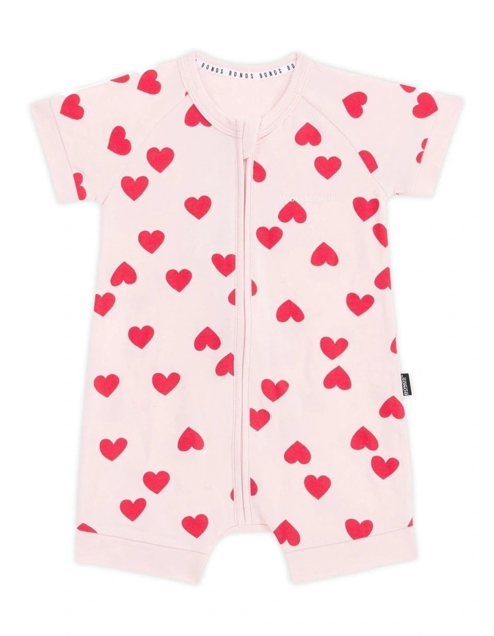 Baby Zip Romper in Mon Cheri Pink image 1