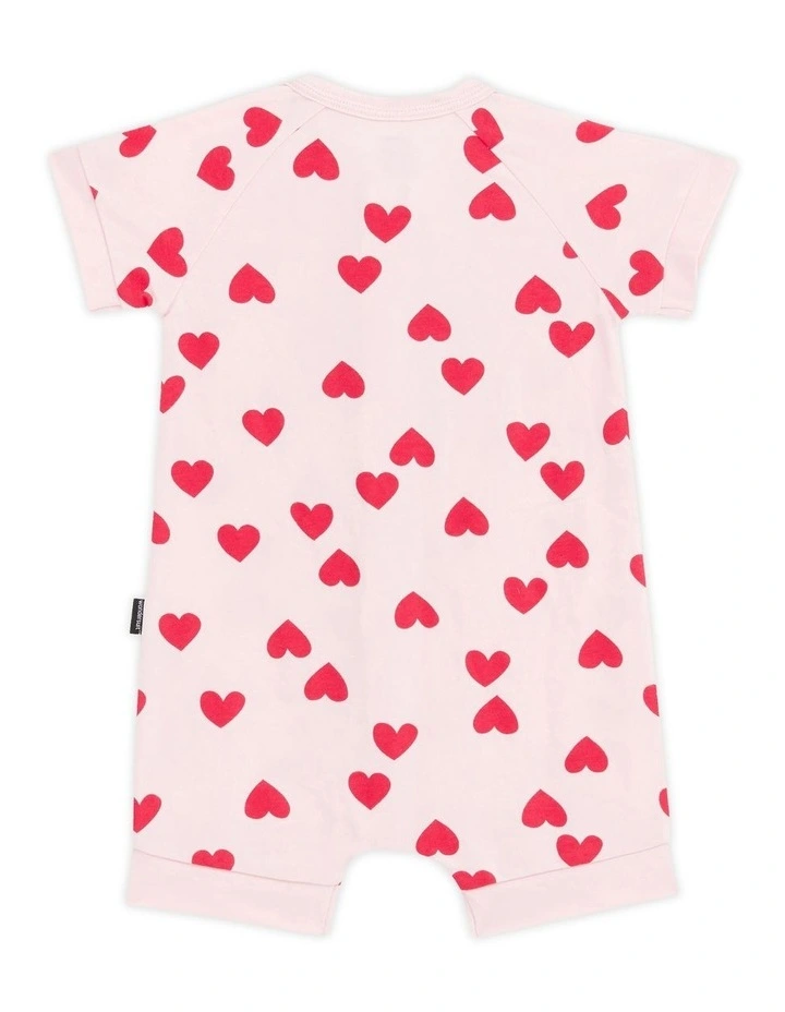 Baby Zip Romper in Mon Cheri Pink image 2