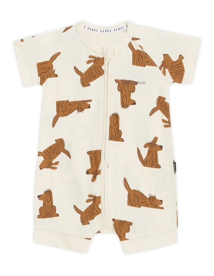 Zip Romper in Brown image 1