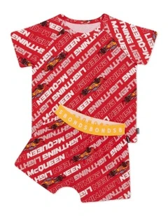 Short Sleeve Sleep Set in Red