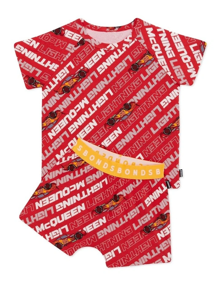 Short Sleeve Sleep Set in Red image 1