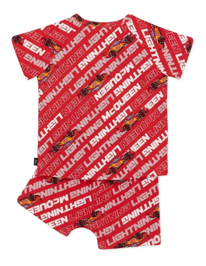 Short Sleeve Sleep Set in Red image 2