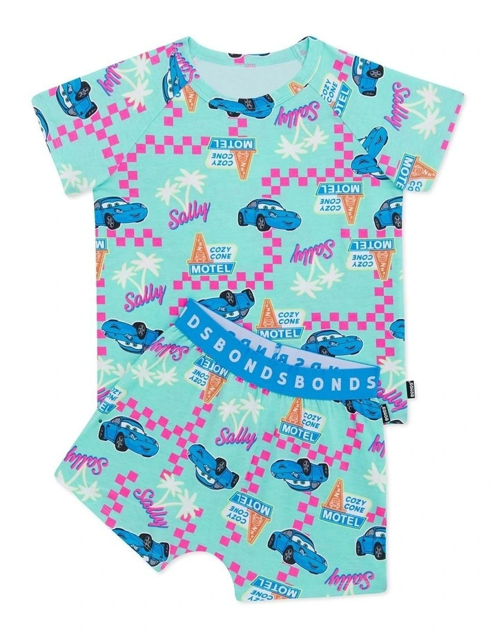 Short Sleeve Sleep Set in Blue image 1