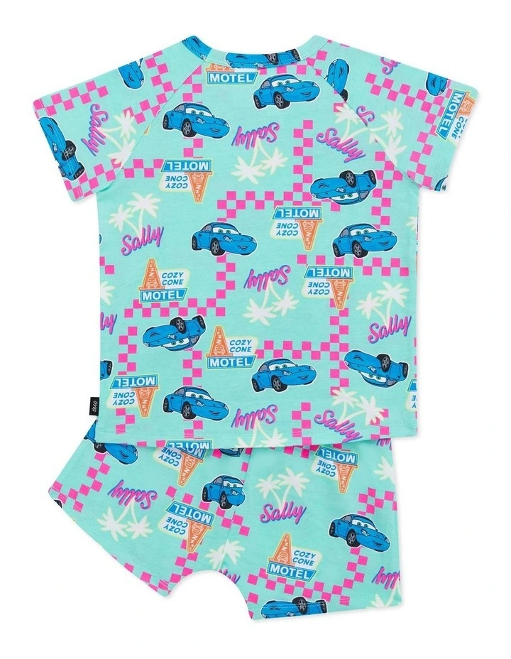 Short Sleeve Sleep Set in Blue image 2
