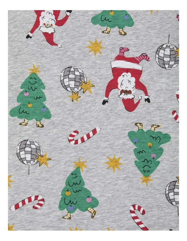 Zip Romper in Disco Santa image 3