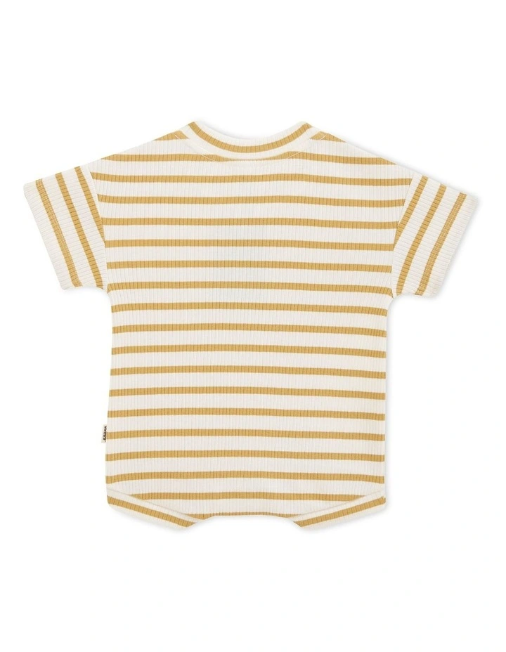 Wide Needle Rib Slouchy Suit in Drying Clay/Marscapone image 2