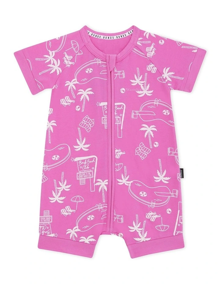 Baby Zip Romper in Beach Club image 1