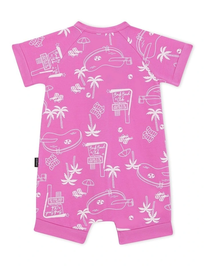 Baby Zip Romper in Beach Club image 2