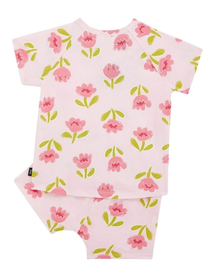 Tee Sleep Set in Sunlit Petals Pink image 2