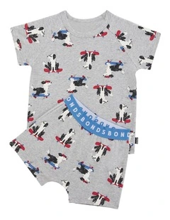 Kids Tee Sleep Set in Cruising Cane Sleep