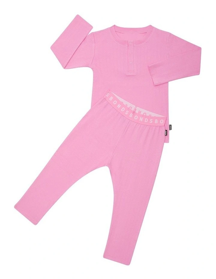 Long Sleeve Pointelle Sleep Set in Blind Blossom image 1