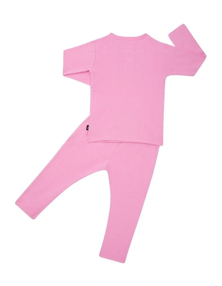 Long Sleeve Pointelle Sleep Set in Blind Blossom image 2